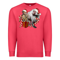 Cardinal Christmas Baboon Baby And Mama Premium Sweatshirt - LillyAllenDesigns