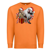 Christmas Baboon Baby And Mama Premium Sweatshirt | Teevron