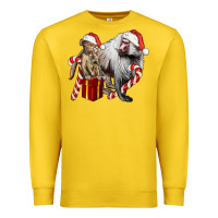 Lemon Christmas Baboon Baby And Mama Premium Sweatshirt - LillyAllenDesigns