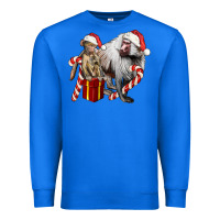 True Royal Christmas Baboon Baby And Mama Premium Sweatshirt - LillyAllenDesigns