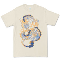 Bone blue and orange dragon Premium Tee - RanaPortraitStore