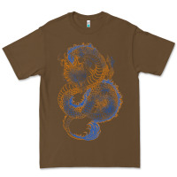 Cacao blue and orange dragon Premium Tee - RanaPortraitStore