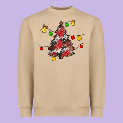 Christmas Trees Lights Heavyweight Sweatshirt Designed By Jahusdesignshop