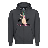 Smoke the lash boss Zipper Hoodie - MaliasSmallBusiness