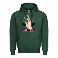 Sports Green the lash boss Zipper Hoodie - MaliasSmallBusiness