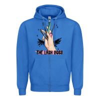 True Royal the lash boss Zipper Hoodie - MaliasSmallBusiness