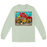 Matcha western truck farm animals mousepad Long Sleeve Tee - BarkalooDesign