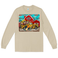 Mushroom western truck farm animals mousepad Long Sleeve Tee - BarkalooDesign