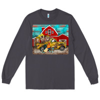 Smoke western truck farm animals mousepad Long Sleeve Tee - BarkalooDesign