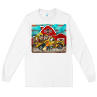 White western truck farm animals mousepad Long Sleeve Tee - BarkalooDesign