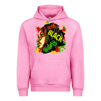 Fuchsia Pink i am black history Urban Hoodie - CowGirlArtShop