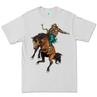 Dove Grey western horse rodeo Premium Tee - BarkalooDesign