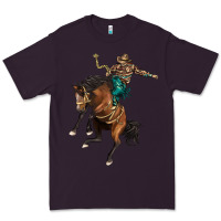 Plum western horse rodeo Premium Tee - BarkalooDesign
