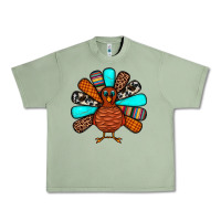 Oil Green Thanksgiving Turkey Urban Heavy Tee - JahusDesignShop