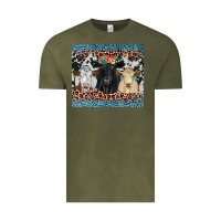 Vintage Olive black angus Simmental charolais Vintage Tee - JahusDesignShop