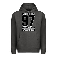 Charcoal Heather Made In 97 22 Years Of Awesomeness Premium Hoodie - Bettercallsaul