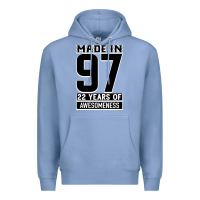 Colony Blue Made In 97 22 Years Of Awesomeness Premium Hoodie - Bettercallsaul