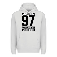 Made In 97 22 Years Of Awesomeness Premium Hoodie | Teevron