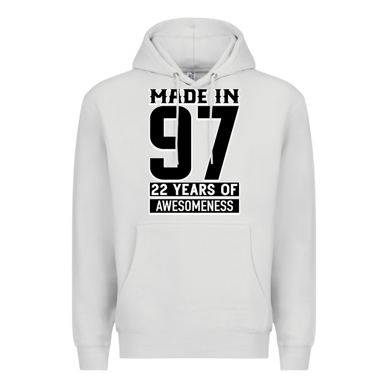 Made In 97 22 Years Of Awesomeness Premium Hoodie by Bettercallsaul | Teevron
