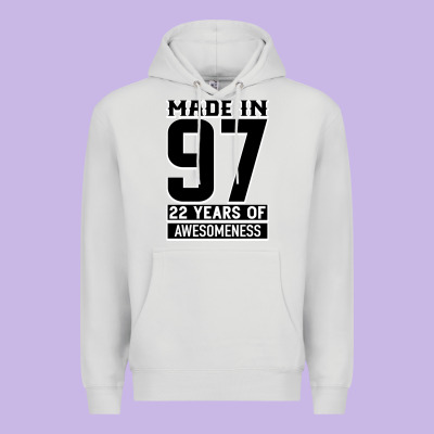 Made In 97 22 Years Of Awesomeness Premium Hoodie Designed By Bettercallsaul