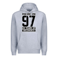 Heather Grey Made In 97 22 Years Of Awesomeness Premium Hoodie - Bettercallsaul