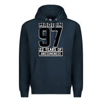 Navy Made In 97 22 Years Of Awesomeness Premium Hoodie - Bettercallsaul
