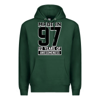 Sports Green Made In 97 22 Years Of Awesomeness Premium Hoodie - Bettercallsaul
