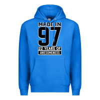 True Royal Made In 97 22 Years Of Awesomeness Premium Hoodie - Bettercallsaul
