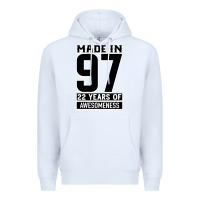 White Made In 97 22 Years Of Awesomeness Premium Hoodie - Bettercallsaul