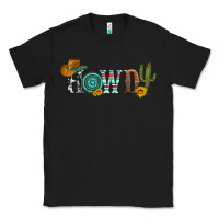 Black howdy with cowboy hat and cactus Classic Tee - Artiststas