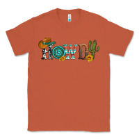 Copper howdy with cowboy hat and cactus Classic Tee - Artiststas
