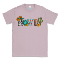 Lilac howdy with cowboy hat and cactus Classic Tee - Artiststas