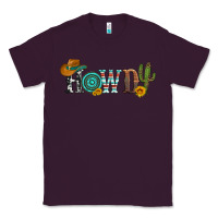 Plum howdy with cowboy hat and cactus Classic Tee - Artiststas
