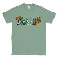 Sage howdy with cowboy hat and cactus Classic Tee - Artiststas