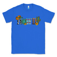 True Royal howdy with cowboy hat and cactus Classic Tee - Artiststas