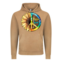Vintage Camel Hippie Soul with Sunflower and Leopard Background Vintage Hoodie - JahusDesignShop
