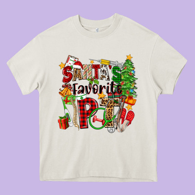 Santa's Favorite Pt Heavy Core Tee Designed By Zillion Design Studio
