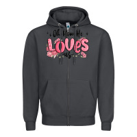 Smoke oh how he loves us Zipper Hoodie - MaliasSmallBusiness