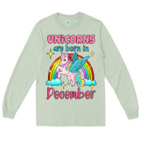 Matcha unicorns are born in december Long Sleeve Tee - Jasminsmagicworld