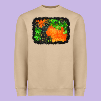 Halloween Mystic Symbol Background Heavyweight Sweatshirt Designed By Bundleandbundleshop