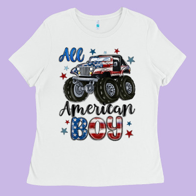 Ladies Tee all american boy