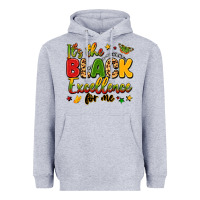Heather Grey it's the black excellence for me Heavyweight Hoodie - LillyAllenDesigns