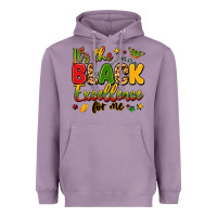 Lavender it's the black excellence for me Heavyweight Hoodie - LillyAllenDesigns