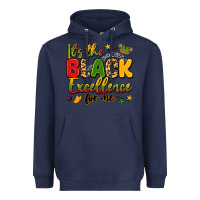 Navy it's the black excellence for me Heavyweight Hoodie - LillyAllenDesigns