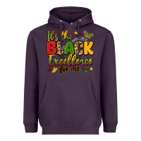 Plum it's the black excellence for me Heavyweight Hoodie - LillyAllenDesigns