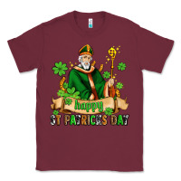 Burgundy happy st patricks day with st patricks Classic Tee - AdoDesignShop