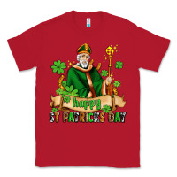 Red happy st patricks day with st patricks Classic Tee - AdoDesignShop