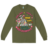 Army Green funny motherhood Long Sleeve Tee - JahusDesignShop
