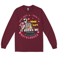 Burgundy funny motherhood Long Sleeve Tee - JahusDesignShop
