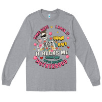 Heather Grey funny motherhood Long Sleeve Tee - JahusDesignShop
